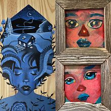 Faces. Un progetto di Pittura, Belle arti, Scultura, Pittura acrilica e Disegno con matite colorate di Melody Often - 15.06.2023