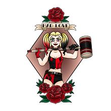 Harley Quinn. Een project van Traditionele illustratie van Janira Arco - 16.06.2023