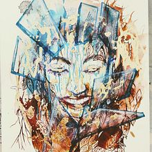 My project for course: Experimental Portraiture with Ink, Tea and Alcohol. Un projet de Beaux Arts, Peinture, Dessin et Illustration à l'encre de birlasangeeta60 - 17.06.2023