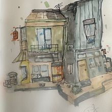 Meu projeto do curso: Desenho arquitetônico expressivo com marcadores coloridos Ein Projekt aus dem Bereich Skizzenentwurf, Zeichnung, Architektonische Illustration, Sketchbook und Illustration mit Tinte von Diego Oliveira - 17.06.2023
