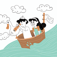 Meu projeto do curso: Publicações para crianças: design editorial e ilustração. Projekt z dziedziny Projektowanie postaci, Ilustracja c, frowa, Ilustracje dla dzieci, R, sunek c, frow i Literatura dziecięca użytkownika Yasmin Cardoso - 15.06.2023