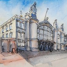 My project for course: Architectural Sketching with Watercolor and Ink - the train station of Tours. Sketching, Drawing, Watercolor Painting, Architectural Illustration, Sketchbook & Ink Illustration project by Albena Shkodrova - 06.18.2023