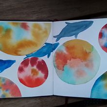 Mein Abschlussprojekt für den Kurs: Kreatives Sketching mit Aquarell für Anfänger. Traditional illustration, Sketching, Creativit, Drawing, Watercolor Painting, and Sketchbook project by horn_claudia - 06.18.2023