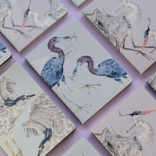 Garzas: Libretas de bolsillo. Traditional illustration, Naturalistic Illustration, Watercolor Painting, Product Design, Stationer, and Design project by Pascale Marie Sabelle - 06.19.2023
