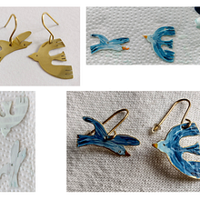 Mi proyecto del curso: Joyería en metal pintada a mano con pátinas y pigmentos . Accessor, Design, Arts, Crafts, Jewelr, Design, Fashion Design, DIY, and Decorative Painting project by Brenda East Goenaga - 06.18.2023