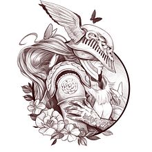 Diseño de tatuaje Ein Projekt aus dem Bereich Design, Traditionelle Illustration, Zeichnung und Digitale Zeichnung von Sen - 19.06.2023