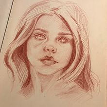 My project for course: Graphite Line Drawing for Portrait Sketchbooking. Fine Arts, Sketching, Drawing, Portrait Drawing, and Sketchbook project by Ana Teixeira - 06.20.2023