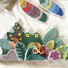 My project for course: Ceramic Illustration and Modeling Techniques. Projekt z dziedziny Trad, c, jna ilustracja, Craft,  Sztuki piękne i Ceramika użytkownika ninacuneo - 21.06.2023