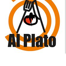 Aviso de prensa sobre la app de enseñanza de recetas de comida nutritiva 'Al Plato' en modo horizontal. Un proyecto de Diseño y Diseño gráfico de Oscar A. Paredes Julca - 08.05.2023