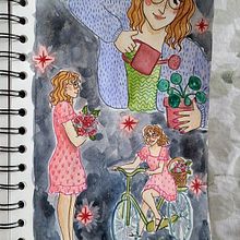 My project for course: Character Creation from Observational Drawings. Traditional illustration, Character Design, Drawing, and Sketchbook project by Sidonie DW - 06.21.2023