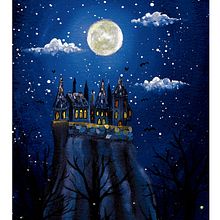 Mein Abschlussprojekt für den Kurs: Märchenlandschaften mit Gouache malen. Projekt z dziedziny Trad, c, jna ilustracja,  Malarstwo i Malowanie gwaszami użytkownika Marion Kac - 20.06.2023