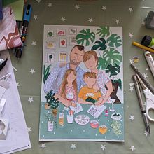 My project for course: Playful Illustration with Watercolor & Colored Pencils. Un proyecto de Ilustración tradicional, Pintura, Pintura a la acuarela, Dibujo de Retrato y Dibujo con lápices de colores de ceribridgeharrington - 21.06.2023