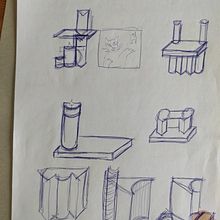 Mein Abschlussprojekt für den Kurs: Design mit Pappmaché: Experimentiere mit Licht und Farbe. Un proyecto de Artesanía, Diseño, creación de muebles					, Diseño de interiores, DIY, Upc y cling de elke_sodin - 21.06.2023
