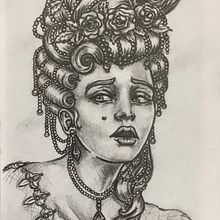 Madame la Marquise. Een project van Traditionele illustratie van Tiffany séron - 21.06.2023