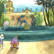 Mi proyecto del curso: Ilustración en acuarela con influencia japonesa. Traditional illustration, Drawing, and Watercolor Painting project by Elena Montalvo - 06.21.2023