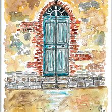 Puerta vieja. Un progetto di Pittura ad acquerello e Sketchbook di Roberto Justo Robiolo - 21.06.2023