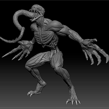 Mi proyecto del curso: Modelado en ZBrush: Licker. 3D, 3D Modeling, Video Games, Concept Art, and 3D Character Design project by Diego Calistro - 02.17.2023