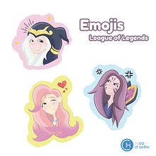 Emojis inspirados en el videojuego League of Legends. Un progetto di Illustrazione tradizionale, Illustrazione digitale e Disegno digitale di Nadia Alejandra Higuera de la Concha - 22.06.2023