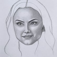 Portrait Study (Camila Mendes). Traditional illustration project by Lil Chen - 06.22.2023