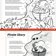 PROGETTO PIRATE STORY - corso pubblicazione per bambini. Een project van Traditionele illustratie van Samantha Fuda - 22.06.2023
