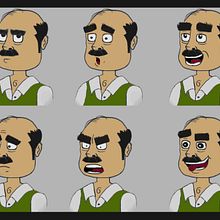 MODEL SHEET: ROBERTO. Projekt z dziedziny Trad, c, jna ilustracja,  Animacja, Projektowanie postaci, R, sunek c i frow użytkownika Daniela Ochoa - 22.06.2023
