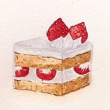 Meu projeto do curso: Ilustração de alimentos  em aquarela Ein Projekt aus dem Bereich Traditionelle Illustration, Bildende Künste, Malerei und Aquarellmalerei von Ana Christina Batista - 22.06.2023
