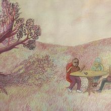 Conversa no jardim. Ilustração tradicional, e Pintura guache projeto de Sthefanny Andrade - 23.06.2023