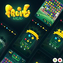 Fruit Salad - Match 3 Game Art . % Rushan Sanjana tarafından hazırlanan Sanat Yönetmenliği, Video O, unları, Konsept Sanatı, O, Ve un Tasarımı projesi - 07.13.2022