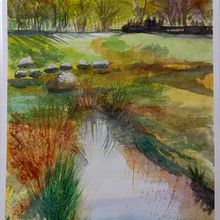Mi proyecto del curso: Paisajes naturales en acuarela Ein Projekt aus dem Bereich Bildende Künste, Malerei und Aquarellmalerei von Viviana Cappa - 24.06.2023