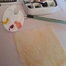 My project for course: The Art of Tea Bag Painting. Fine Arts, Painting, Watercolor Painting, and Gouache Painting project by Angelique Pacheco - 06.25.2023