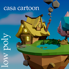 casa (low poly) . pemodelan 3D, 3D, Dan desain 3D proyek oleh Ismael Palma Téllez - 02.22.2023