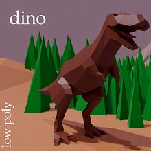 dino . 3D, pemodelan 3D, desain Karakter 3D, Dan desain 3D proyek oleh Ismael Palma Téllez - 03.04.2023