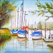 My project for course: Watercolor Techniques for Painting Seascapes. Un projet de Peinture, Aquarelle et Illustration naturaliste de Anna-Maria Säntti - 26.06.2023