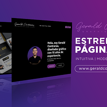 Mi proyecto del curso: Creación de una página web en Squarespace. Un proyecto de UX / UI, Diseño Web, Diseño de producto digital y Desarrollo Web de Gerald Contreras - 24.06.2023