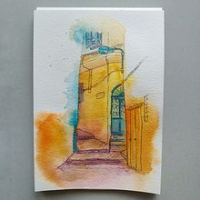 My project for course: Architectural Sketching with Watercolor and Ink Ein Projekt aus dem Bereich Skizzenentwurf, Zeichnung, Aquarellmalerei, Architektonische Illustration, Sketchbook und Illustration mit Tinte von beata.moryl - 26.06.2023