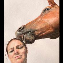 Mi proyecto del curso: autorretrato. Un progetto di Illustrazione tradizionale, Belle arti, Disegno, Disegno di ritratti e Disegno realistico di solevolpe - 27.06.2023