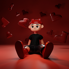 RED BOOT BOY ˚ ༘♡ ⋆｡˚. Un progetto di 3D, Character design, Graphic design, Social media, Rigging, Animazione di personaggi, Animazione 3D, Modellazione 3D e Character design 3D di Ledreff Phizeme - 02.02.2023