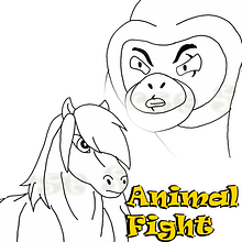 Animal Fight. Film, Video, TV, 2D Animation, Character Animation, Character Design, Stor, telling, Stor, and board project by Alejandro Bazaldua Gomez - 07.05.2021