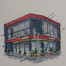 Mi proyecto del curso: Dibujo arquitectónico expresivo con marcadores de colores. Sketching, Drawing, Architectural Illustration, Sketchbook & Ink Illustration project by tomcapediaz - 06.26.2023