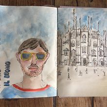 Il mio progetto del corso: Sketching artistico ad acquerello: spazio alle tue idee. Un proyecto de Ilustración tradicional, Bocetado, Creatividad, Dibujo, Pintura a la acuarela y Sketchbook de Ivana Marcatto - 28.06.2023