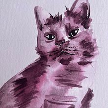 Kiwi de kat  . Lukisan Cat Air proyek oleh Elze - 06.28.2023