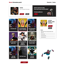Marvel App (React). Projekt z dziedziny Tworzenie stron internetow i ch użytkownika Rodion Peniavskyi - 12.12.2022