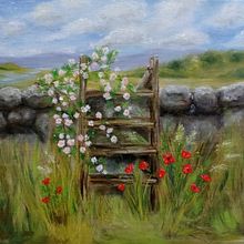 Mein Abschlussprojekt für den Kurs: Landschaftsmalerei in Öl mit Pleinair-Techniken. Een project van  Beeldende kunst, Schilderij y  Olieverfschilderij van Karin Staub - 28.06.2023