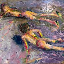 My project for course: Oil Painting: Water and the Human Figure . Arte plastice, Pictura, Pictură în ulei și Figura Desen de lipenco - 06.29.2023
