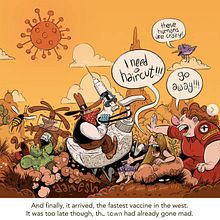 Fastest Vaccine in the west. Traditional illustration project by Danesh Mohiuddin - 04.03.2020