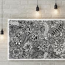 Zentangle A3. Traditional illustration project by Florence Labar - 06.29.2023