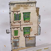 Maltese town. Un progetto di Bozzetti, Disegno, Illustrazione architettonica, Sketchbook e Illustrazione con inchiostro di Diego Virgili - 03.07.2023