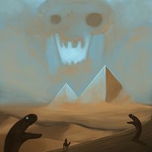 Weekly Step Challenge #69 : "Egypte - Mort - Serpent". Traditional illustration project by Johann Le Beillan - 06.29.2023