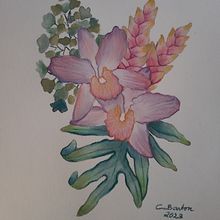 Mi proyecto del curso: Técnicas artísticas para ilustración naturalista . Un progetto di Illustrazione tradizionale, Pittura ad acquerello, Pittura acrilica, Illustrazione botanica, Illustrazione con inchiostro e Disegno con matite colorate di Carmen Bg - 29.06.2023