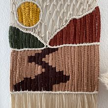 Mein Abschlussprojekt für den Kurs: Makramee für Anfänger: Von der Natur inspirierte Knoten. Macramé, and Textile Design project by christin_klemp - 06.29.2023